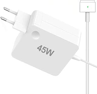 Replacement Chargeur Mac Book Air,45W T-Tip Chargeur Adaptateur d'alimentation Compatible avec MacBook Air 11 et 13 Pouces (Mid 2012~2017),Modèles A1435 A1436 A1465 A1466 A1244 A1269 A1270