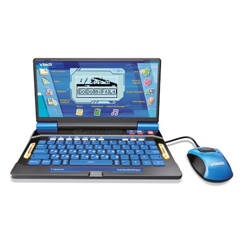 VTech - Genius XL Blue Bilingual Educational Computer - Children's Computer with LCD Screen, AZERTY Keyboard, Mouse and 164 Educational Games - CP to CM2 - Gift for Children from 6 Years Old - Content - Image 2