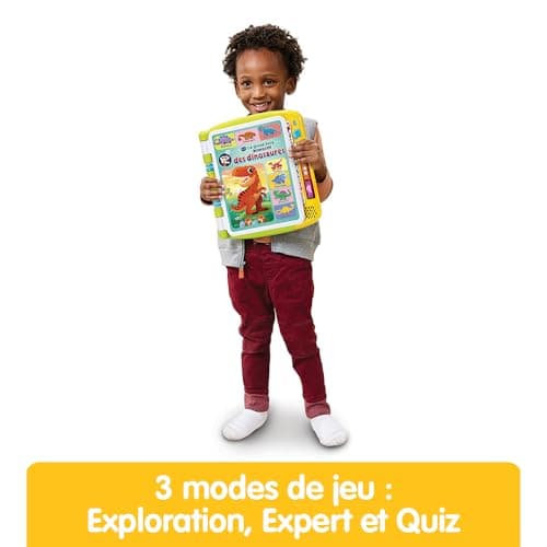 VTech - The Big Interactive Dinosaur Book, Magic Sound, Children's Touch Book, Educational Toy Dinosaur, 14 Illustrated and Interactive Pages, Gift for Children from 3 Years Old - Image 4
