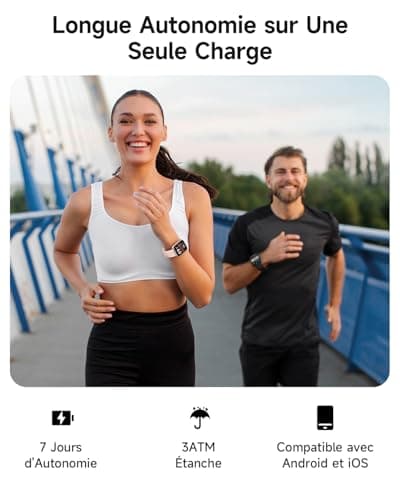 Women's Smart Watch 1.8 Inch AMOLED Smartwatch with Built-In Alexa Call, Smartwatch for 100 Sports Modes, Heart Rate, Sleep, SpO2, IP68 Waterproof Pedometer for Samsung, iOS, Android - Image 3