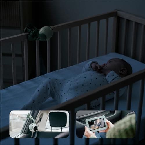 Babymoov Yoo Go+ Baby Monitor - Large HD 5 Inch 720P Screen - Long Battery Life 8h Rechargeable Battery - 4 Camera Accessories Included - Lifetime Warranty - 8 Lullabies - Image 7
