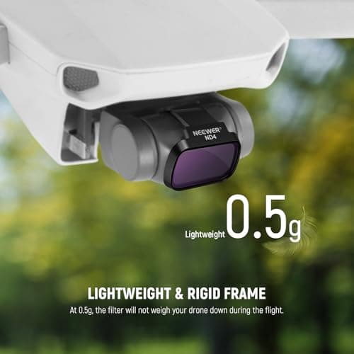 NEEWER ND Filters Compatible with DJI Mini 4K/2 SE/SE/2/Mavic Mini (Pack of 4) ND4+ND8+ND16+ND32, Multi-layer HD Optical Glass Clip-on, Neutral Density, Accessory for Drone Camera Lens, FL-B39 - Image 6