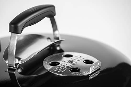Weber Kettle E-4710 Original Charcoal Barbecue / Enamelled Steel Lid and Bowl 47 cm Cooking Surface One-Touch Cleaning System Lid Thermometer Tripod Black - Image 6