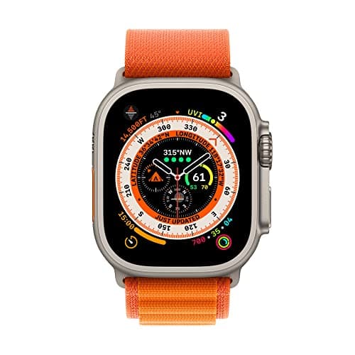 Apple Watch Ultra (GPS + Cellular, 49mm) Titanium Case with Orange Alpine Buckle - Small (Refurbished) - Image 3