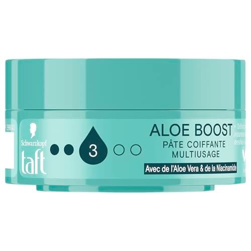 TAFT, Schwarzkopf, Medium Hold Hairdressing Paste, Aloe Boost, Multi-Purpose, Aloe Vera and Niacinamide, Volume from Roots, Densified Hair Effect, Moisturizing, Long Lasting Definition, 75 ml - Image 2