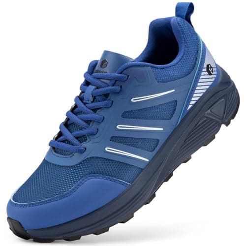 FitVille Men's Extra Wide Trail Shoes for Trekking Non-Slip Outdoor Running Trainers - Image 3