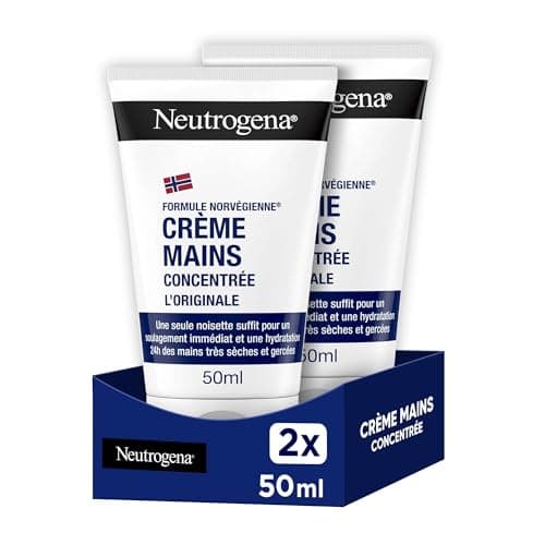 Neutrogena – Crème Mains Concentrée L'Originale Formule Norvégienne (lot de 2 tubes de 50 ml) – Crème hydratante pour mains très sèches et gercées – Soulagement immédiat et hydratation 24 h - Image 2