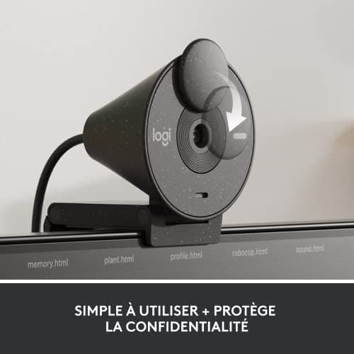 Logitech Brio 305, Full HD 1080P Webcam with Privacy Cache, Mono Noise Cancelling Microphones, USB-C, Automatic Light, Compatible with Zoom, Microsoft Teams, Google Meet - Graphite - Image 7
