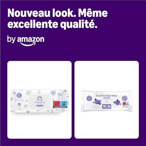 by Amazon 336 Sensitive Skin Baby Wipes, 6 Packs of 56 (Formerly a Mama Bear Brand, Same Product) - Image 4