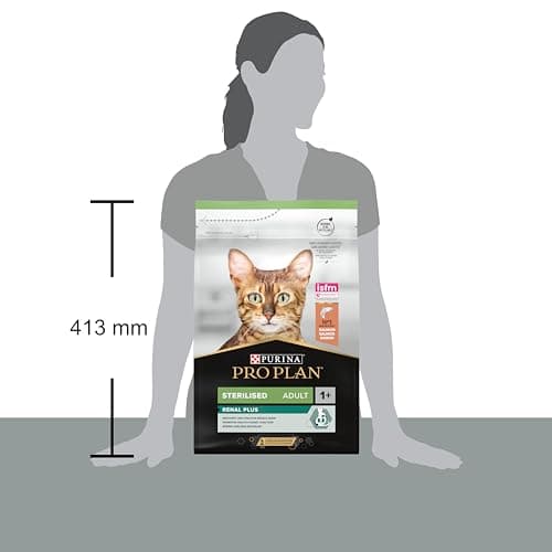 PURINA PRO PLAN | Renal Plus | Cat | Complete Dry Food for Sterilized Adult Cats | Helps Maintain Healthy Kidney Function and Urinary System | Salmon | Bag | Pack of 4 x 3 kg - Image 7