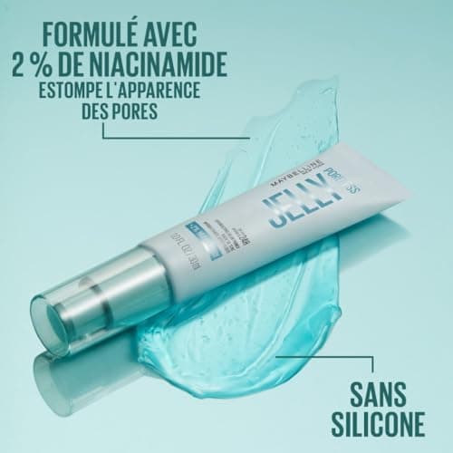 MAYBELLINE NEW YORK - Poreless Jelly - Blurring Foundation - Blur & Hydrate for 24H* - Ultra-Fresh Gel Texture - 2% Niacinamide - Water Jelly Technology - No Greasy Effect - 30ml - Image 6