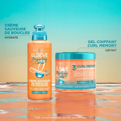 L'ORÉAL PARIS - Curl Memory Curl Definition Styling Jelly - Wavy to Curly Hair - Castor Oil & Vegetable Glycerin - Silicone Free - Elseve Dream Long Curls - 400ml - Image 6
