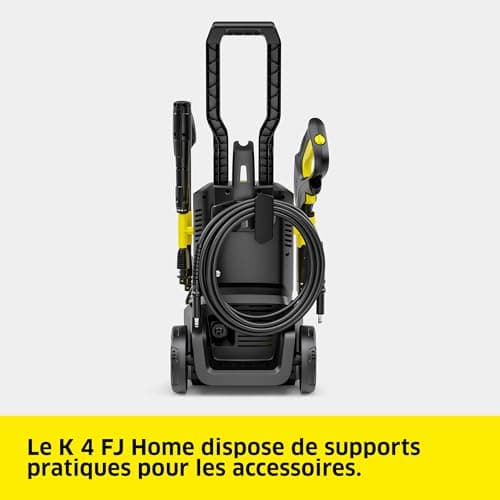 Kärcher High Pressure Washer K 4 FJ Home, Max. pressure 130 bar, Flow rate: 420 l/h, Surface area: 30 m²/h, Water filter, Weight: 5.7 kg, HP gun, Rotabuse, Vario Power lance, Foam nozzle, Home Kit - Image 7