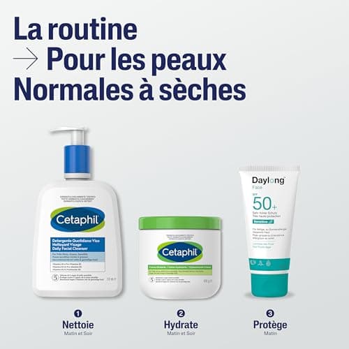 Cetaphil Gel nettoyant visage 237ml, pour peaux sensibles mixtes à grasses, nettoyant visage femme et homme, à base de Niacinamide, Panthénol et glycérine - Image 7