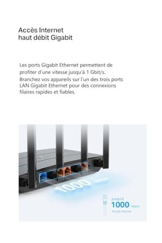 TP-Link Archer AX18 WiFi Router 6, AX 1500Mbps Dual-Band WiFi Router, 4 Gigabit Ports, 4 High Performance Antennas, WPA3, Parental Control, EasyMesh, Built-in Anti-Virus - Image 5