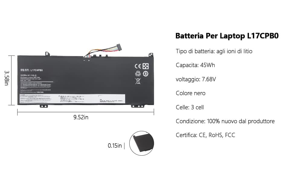 L17C4PB0 Battery for Lenovo Yoga 530-14IKB 530-14ARR IdeaPad 6-14ARR 6-14IKB IdeaPad 530S-14IKB 530S-14ARR 530S-15IKB L17C4PB0 L17C4PB2 5B10Q16 066 5 B10Q16067 5B10Q22883 - Image 9