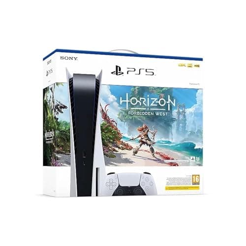 Console Sony PlayStation 5 Édition Standard Blanche + Horizon Forbidden EU - Image 2