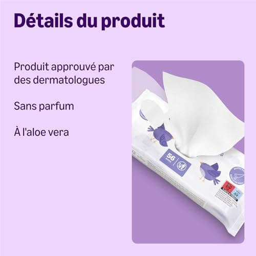 by Amazon 336 Sensitive Skin Baby Wipes, 6 Packs of 56 (Formerly a Mama Bear Brand, Same Product) - Image 5