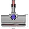 EUARY Brush Compatible with Dyson V7 V8 V10 V11 V15 (with 4 LED Lights) Replacement Brush Head for Carpet, Parquet, Tile, Spazzola (Pure Silver, Silver) - Image 3