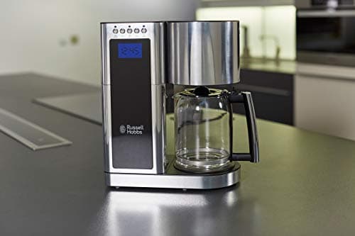 Russell Hobbs Filter coffee maker [Programmable, WhirlTech technology for optimal extraction & flavouring] Elegance (10 cups, glass jug 1.25L, Keep warm, 1600W) Coffee machine 23370-56 - Image 8
