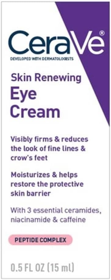 CeraVe CeraVe Skin Renewing Eye Cream with Peptide Complex and Caffeine for Brighter, Smoother Eyes 15ml