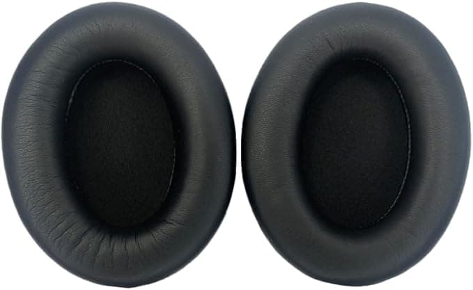 Ear Pads for Sony WH-1000XM3 Headset, Replacement Earpiece for Sony WH1000XM3 Headset, Soft Leather (Black) - Image 1