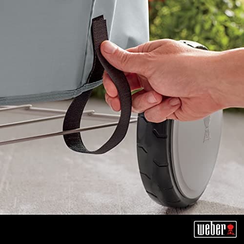 Weber 57 cm Charcoal BBQ Cover with Straps and Fixing Straps, Grey, 58.5 x 72.5 x 91 cm - Image 5