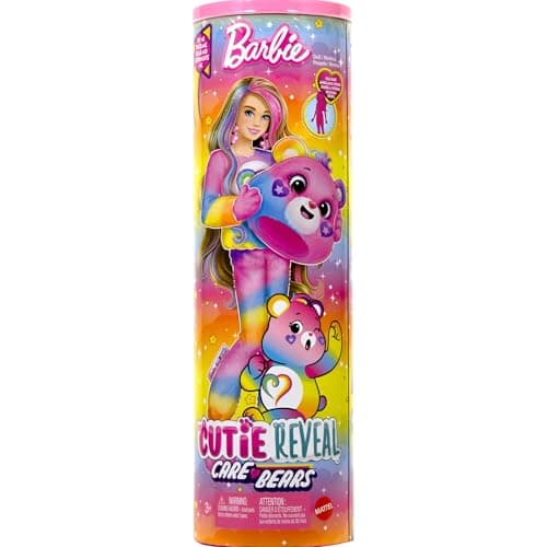 Barbie Barbie Cutie Reveal Caring Bear Doll, with Toutensemblance and 10 Surprises Including Colour Changing and Mini Bear, JFV60 - Image 7