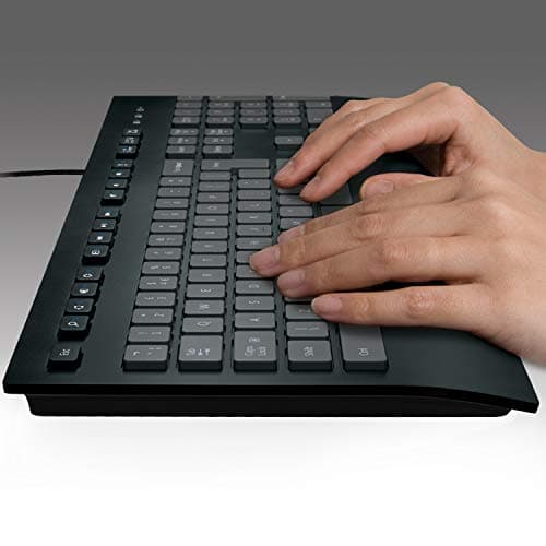 Logitech K280e Pro Wired Business Keyboard for Windows/Linux/Chrome, USB Plug-and-Play, Discreet Typing, Standard Size, Splash-Resistant, French AZERTY – Black - Image 3