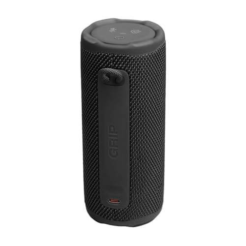 JBL Grip, Enceinte Bluetooth compacte, AI Sound Boost, étanche et resistante à la poussière IP68, éclairage d’Ambiance, 14 h d’autonomie, Connexion Multi-Enceintes Auracast, app JBL Portable, Noir - Image 5