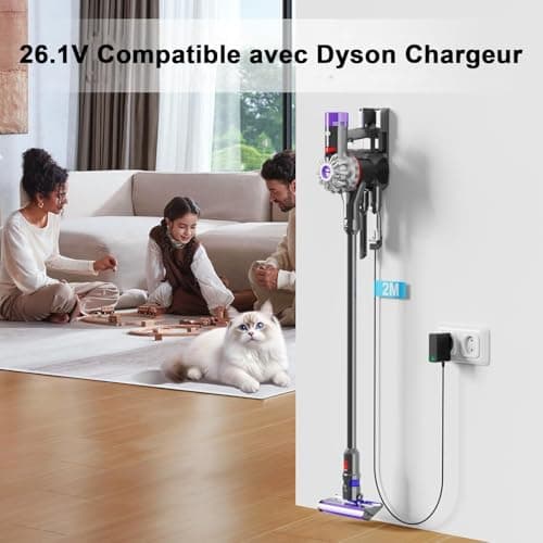 Charger Compatible with Dyson V8 V7 V6 Animal Absolute Vacuum Cleaner, Battery Power Supply DC58 DC59 DC60 DC61 DC62 DC72 DC74, SV04 SV05 SV06 SV07 SV09 Motorhead Fluffy Extra 26.1V 780mA Adapter, 2M - Image 7