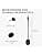 kwmobile Microphone de remplacement compatible avec Logitech G Pro X - Micro de rechange pour casque audio casque gaming - noir - Image 4