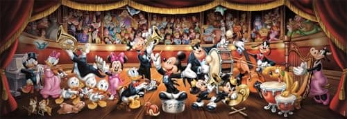 Clementoni - Puzzle for Adults 1000 Pieces, Panorama Disney Orchestra Compact Box, Made in Italy, 37067 - Image 3