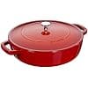 STAUB Chistera Cast Iron Sauté Pan, Diameter 24 cm, 2.4 L, Cherry - Image 2