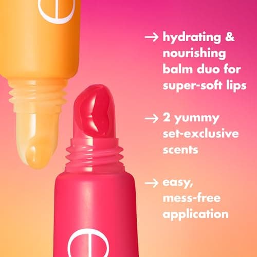 e.l.f. Squeeze Me More Lip Balm Duo Lot de 2 teintes exclusives pour une couleur brillante, formule nourrissante et hydratante, produit végétalien et non testé sur les animaux - Image 7