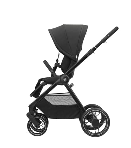 Maxi-Cosi Oxford, Stroller, 0-4 years, 0-22 kg, Compact Folding, Soft Suspension, Spacious Seat, 3 Recline Positions, 10 kg Storage Basket, Twillic Black - Image 7