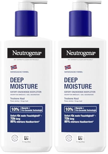 Neutrogena Deep Moisture Body Lotion for Dry Skin 250ml (Pack of 2) - Image 3
