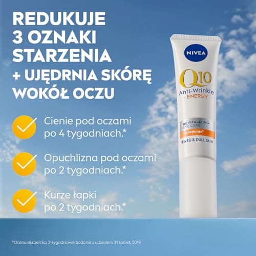 NIVEA Q10 Crème contour des yeux revitalisante à absorption rapide à la vitamine C pour réduire l'apparence des cernes 15 ml - Image 4