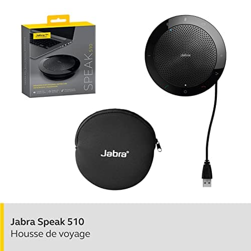 Jabra Speak 510 Speaker — Portable Bluetooth Speaker, Conference Speaker — Connects to Laptops, Smartphones and Tablets — USB Plug - Image 4