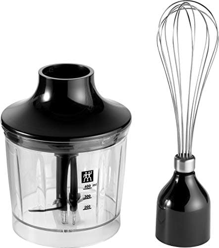 ZWILLING 2-Piece Hand Blender Accessory Kit: Chopper and Whisk, Stainless Steel/Black - Image 2