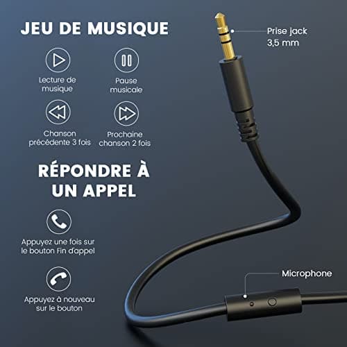 OneOdio Wired Headphones for Guitar, Piano with Mic, Lightweight Comfort with Sharing Port, Hi-Fi and Hi-Res Audio, Over Ear for Phone, PC, Keyboard, Studio, DJ, Black - Image 7