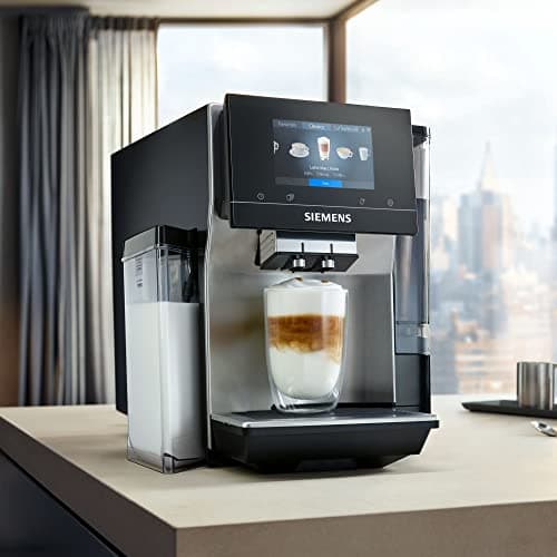 Siemens Electroménager machine à café automatique connectée EQ. 700, Display iSelect, coffeeWorld, bac à lait intégré, Home Connect, noir/inox, TQ707R03 intégral - Image 7
