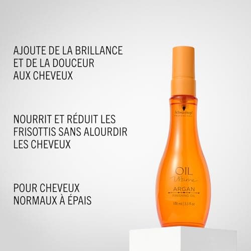 Schwarzkopf Professional Oil Ultime Huile De Finition Argan Huile Pour Cheveux Normaux Et Épais Purifiée Et Naturelle Lisse La Cuticule Anti Frisottis Protection Thermique Nourrissant Hydratant 100 ml - Image 6