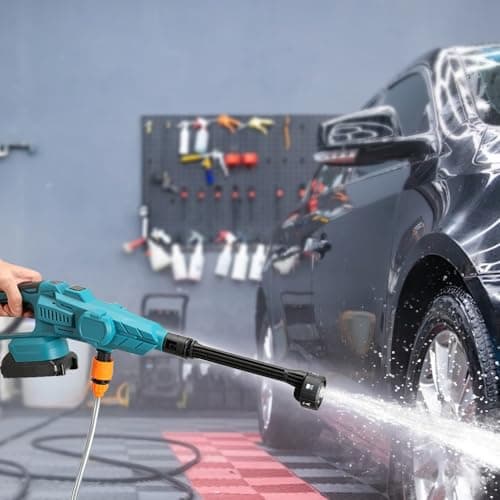 Cordless High Pressure Cleaner for Makita 18 V Battery, 70 Bar High Pressure Gun, 6 in 1 Nozzle, 5 m Hose for Cleaning Yard, Car and Garden Floors - Image 7