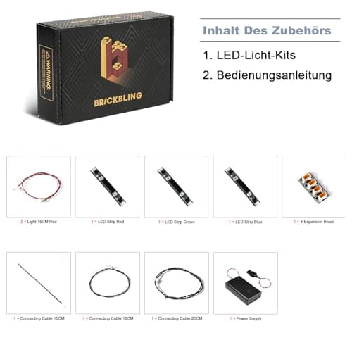 BrickBling LED Motorcycle Light Kit Lego Technic Kawasaki Ninja H2R (No Lego) Decorative Lighting Kit for Lego 42170 Kawasaki Ninja H2R Motorcycle Creative Toys, DE-42170-P64101 - Image 7