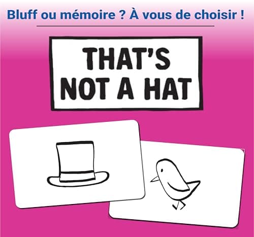 Ravensburger - That's Not a Hat - Jeu de Société Famille - Ambiance Mémoire Bluff - 3-8 Joueurs dès 8 Ans - Jeu de Cartes Nomade - 20954 - Image 9