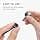 kwmobile Magnetic Strap Compatible with Samsung Galaxy Buds 3 / Soundcore P20i / Wave Beam/Fun Air Pro 4 - 80 cm Magnetic Silicone Strap for Wireless Earphones Black - Image 5