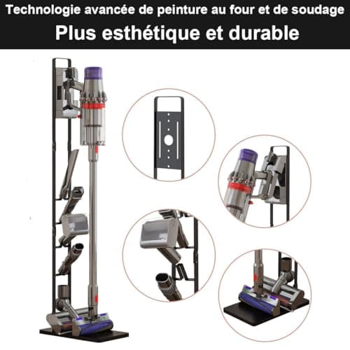 Foho Holder for Dyson Gen5 V15 V12 V11 V10 V8 V7 V6, Door Accessories Base Vacuum Cleaner Organizer Metal - Image 6