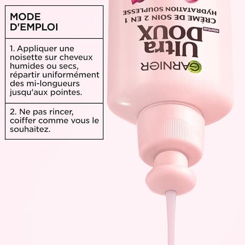 Garnier Ultra Doux Vignes Merveilleuses for Dehydrated Hair - 2-in-1 Hydration Soft Care Cream - With Grapeseed Oil - 200ml - Men & Women - Image 7