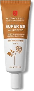 Super BB Ginseng Cream - Tinted Face Care High Coverage Anti-Blemish - Concealer and Complexion Perfector - Sun Protection SPF 20 - Korean Cosmetics